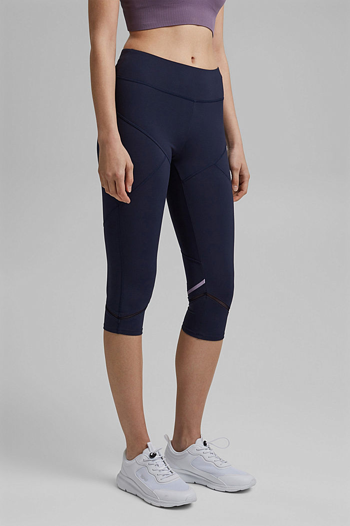 Recycelt: Active-Leggings mit E-Dry, NAVY, detail image number 0