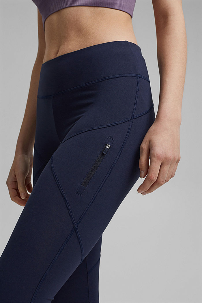 In materiale riciclato: leggings active con E- Dry, NAVY, detail image number 2