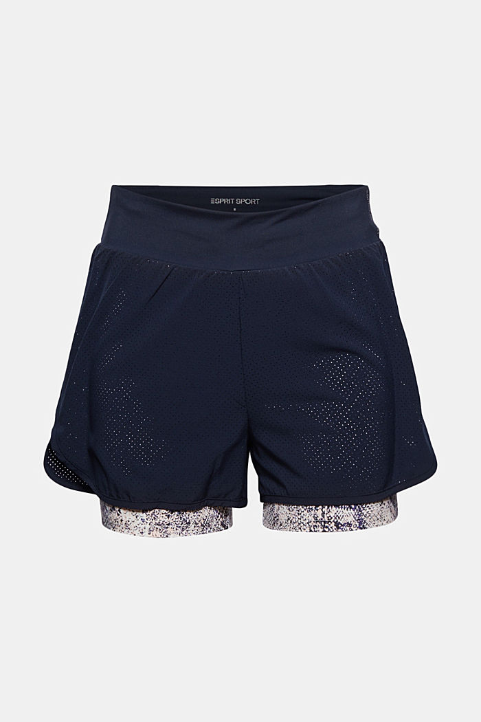 Recycled: double-layer shorts, NAVY, detail image number 6