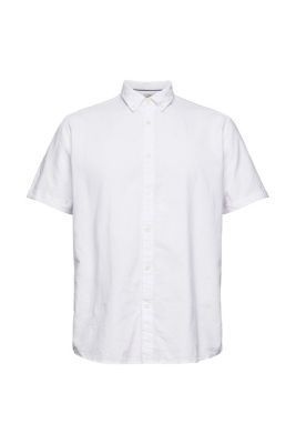 EDC À teneur en lin : la chemise à col boutonné et manches courtes