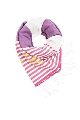 ESPRIT Foulard à rayures et logo