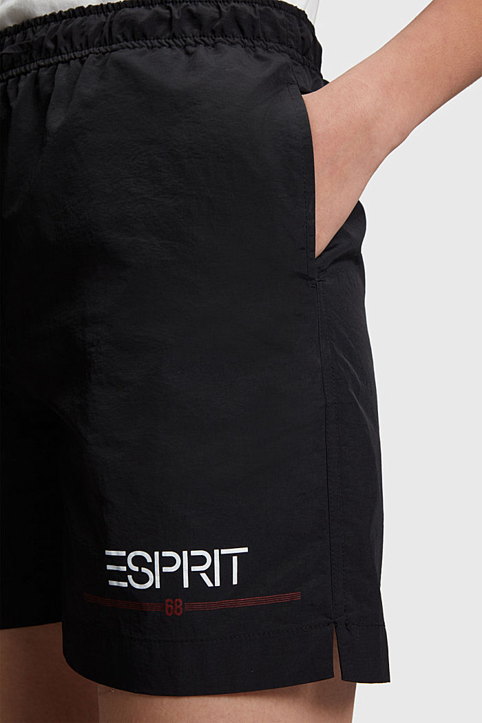 ESPRIT x Rest & Recreation Capsule Windbreaker Shorts, BLACK, detail-asia image number 5