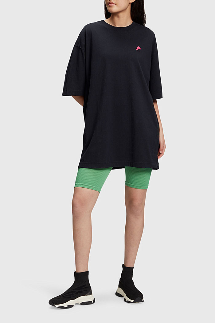 Color Dolphin Relaxed Fit T-shirt Dress, BLACK, detail-asia image number 2