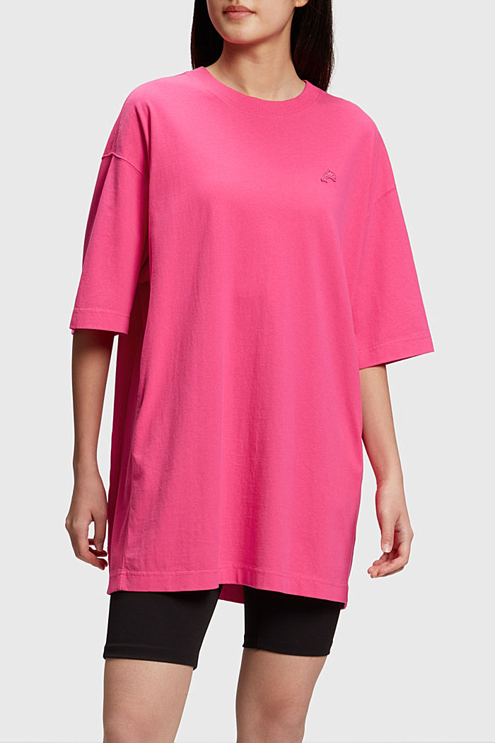 Color Dolphin Relaxed Fit T-shirt Dress, PINK, detail-asia image number 0