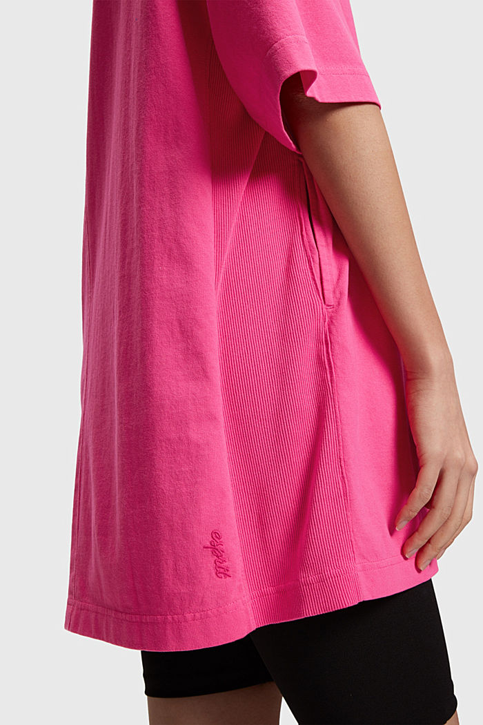 Color Dolphin Relaxed Fit T-shirt Dress, PINK, detail-asia image number 4