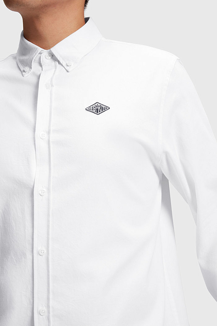 ESPRIT x Rest & Recreation Capsule 牛津襯衫, WHITE, detail image number 4