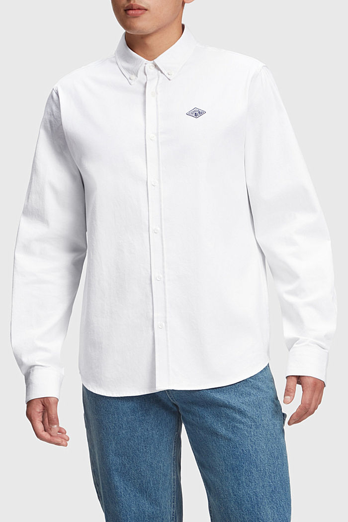 ESPRIT x Rest & Recreation 캡슐 컬렉션 옥스포드 셔츠, WHITE, detail-asia image number 2