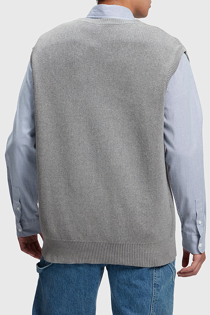 Unisex sleeveless jumper, GREY, detail-asia image number 3