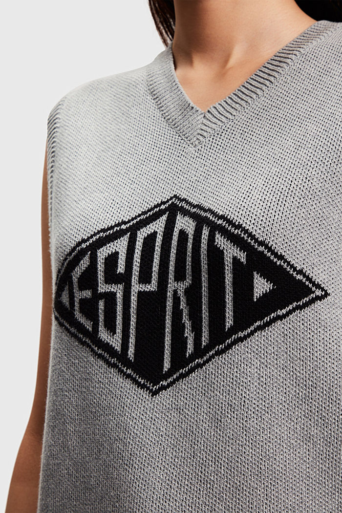 ESPRIT x Rest & Recreation 캡슐 컬렉션 니트 베스트, GREY, detail-asia image number 4