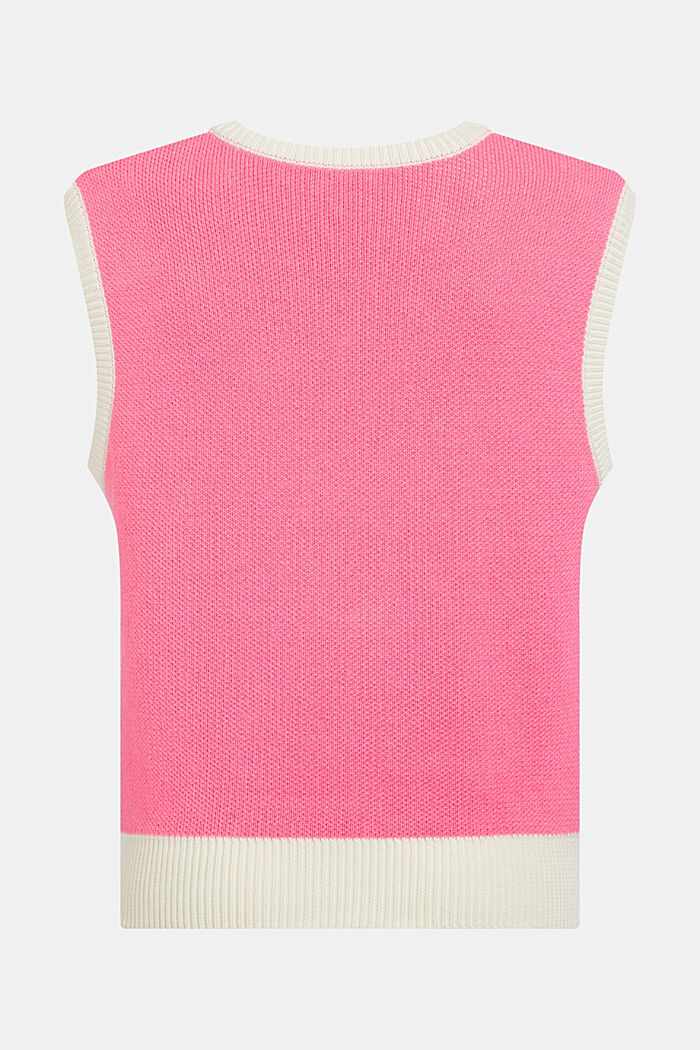 Unisex sleeveless jumper, PINK, detail image number 8