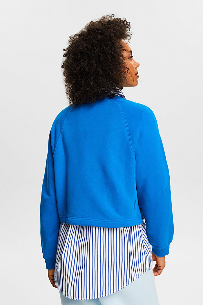 Color Dolphin Cropped Sweatshirt, BLUE, detail image number 1