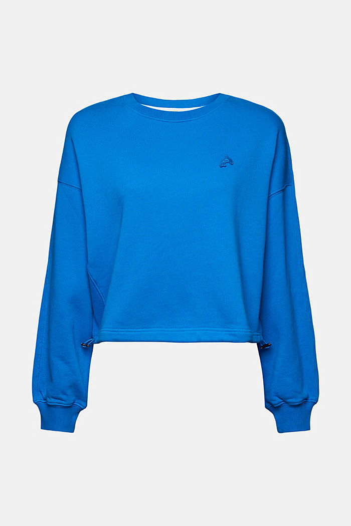 Color Dolphin Cropped Sweatshirt, BLUE, detail image number 4