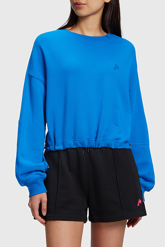 Color Dolphin Cropped Sweatshirt, BLUE, detail-asia image number 0