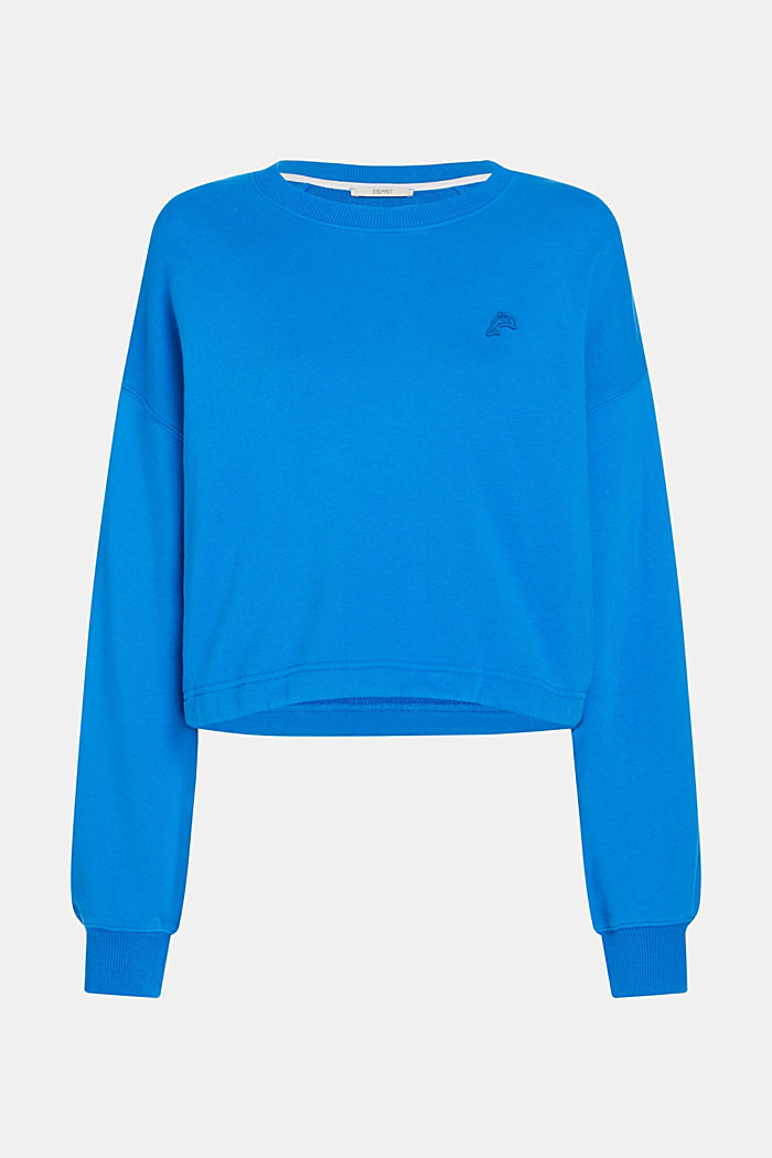 Color Dolphin Cropped Sweatshirt, BLUE, detail-asia image number 5