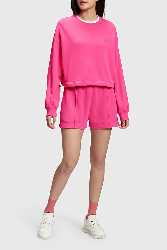Color Dolphin Cropped Sweatshirt, PINK FUCHSIA, detail-asia image number 2