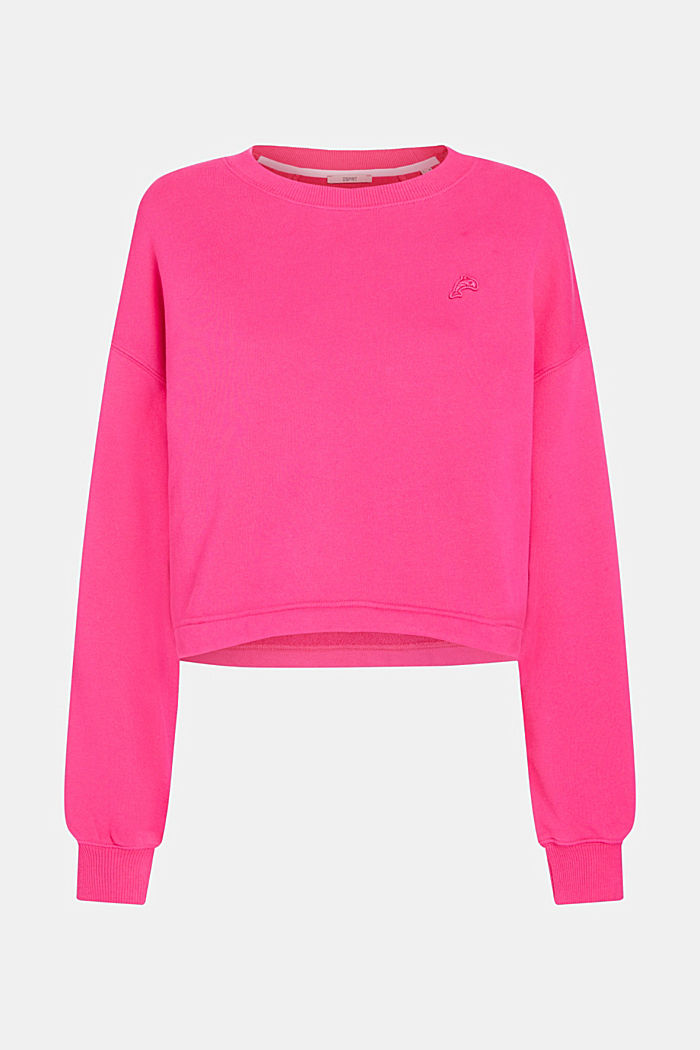 Color Dolphin Cropped Sweatshirt, PINK FUCHSIA, detail-asia image number 5