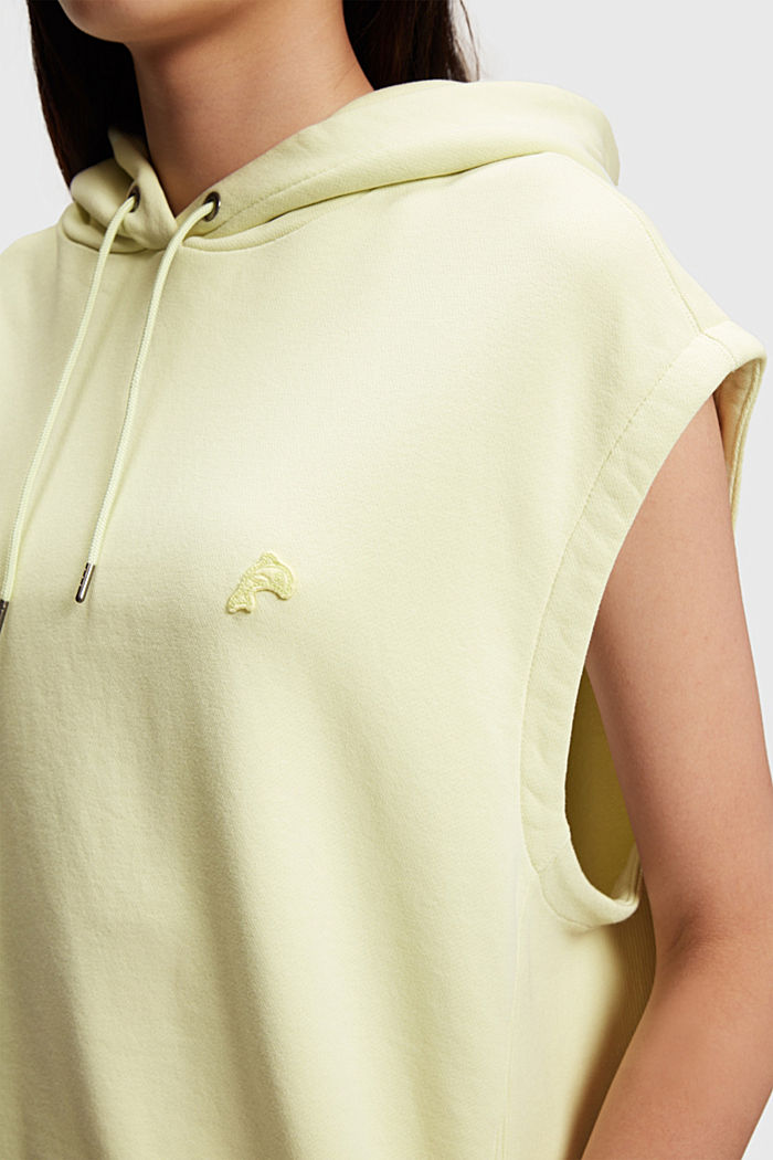 Color Dolphin Sleeveless Hoodie, DUSTY GREEN, detail image number 2