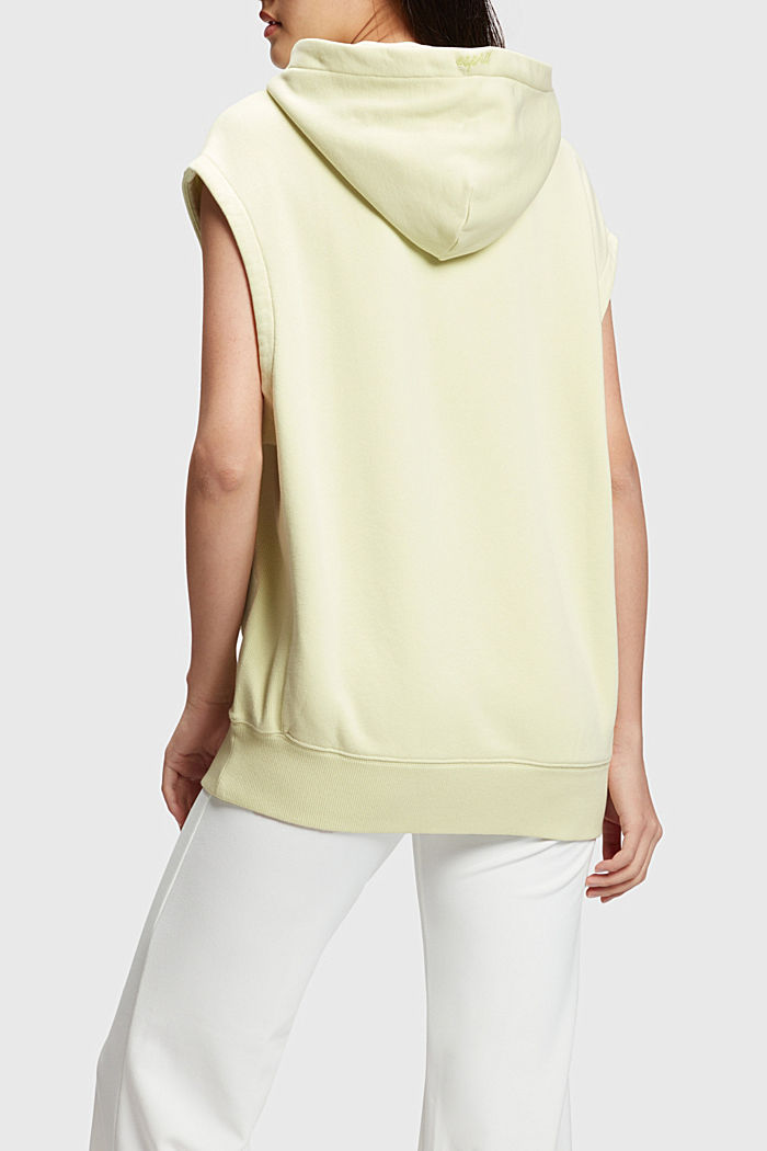 Color Dolphin Sleeveless Hoodie, DUSTY GREEN, detail-asia image number 1