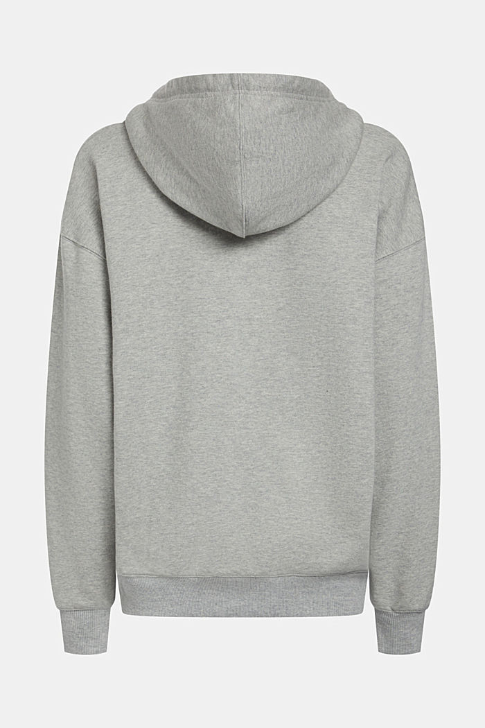 Unisex sweatshirt with a hood, GREY, detail image number 7
