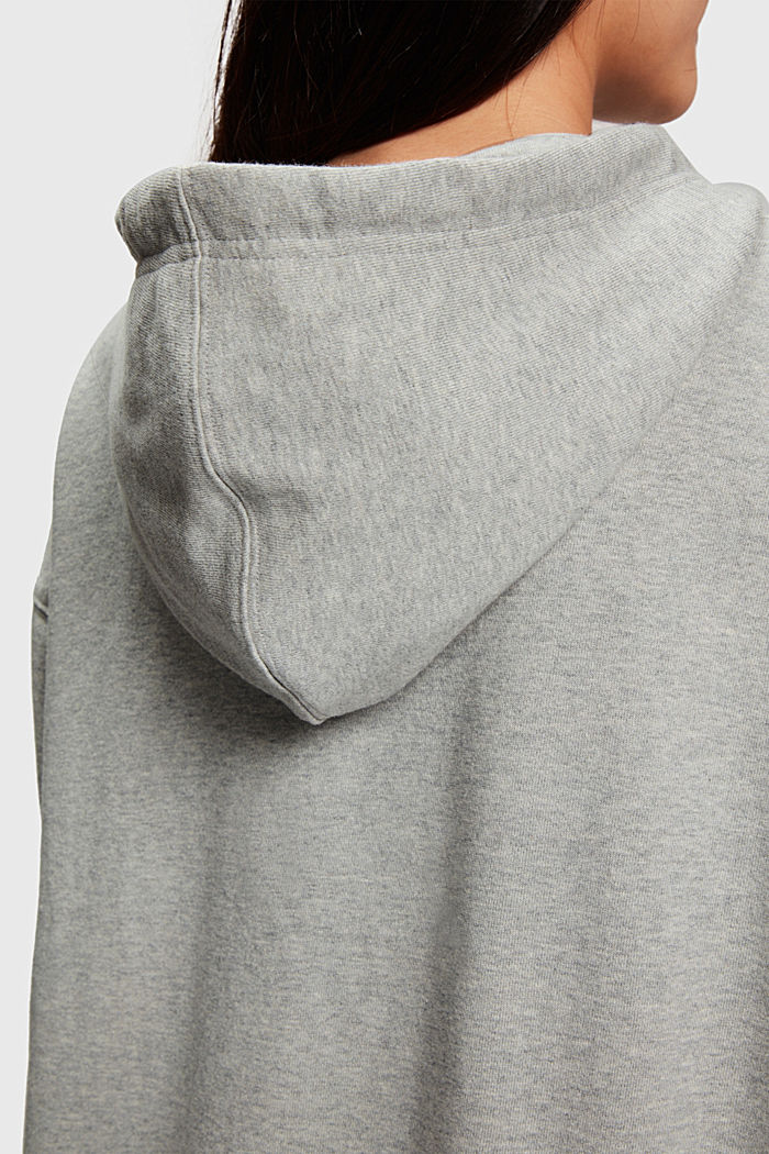 Unisex sweatshirt with a hood, GREY, detail-asia image number 4