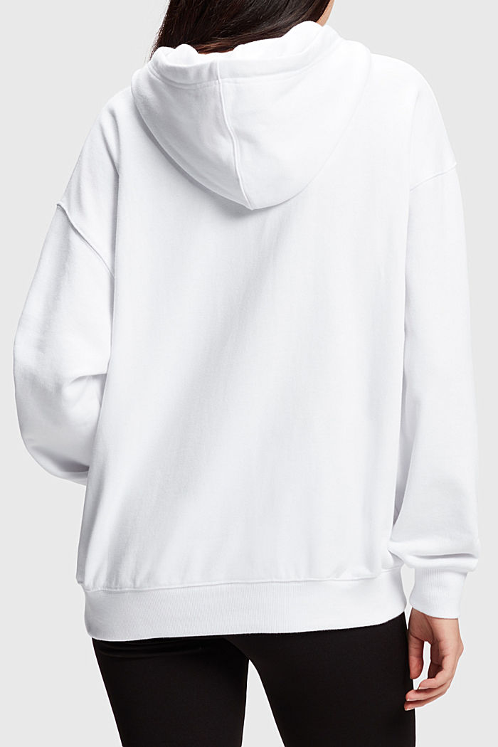 Unisex sweatshirt with a hood, WHITE, detail-asia image number 3