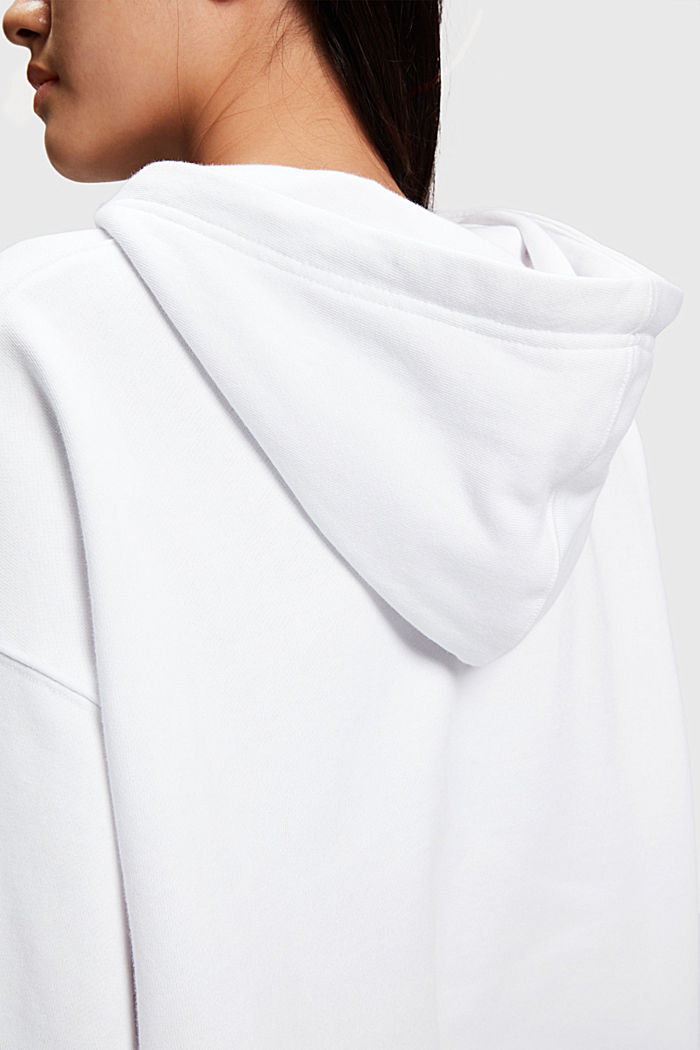 Unisex sweatshirt with a hood, WHITE, detail-asia image number 5
