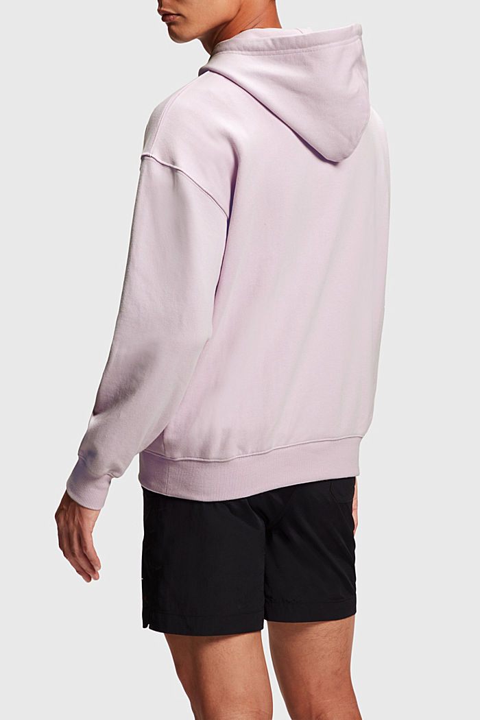 Unisex sweatshirt with a hood, LAVENDER, detail-asia image number 3