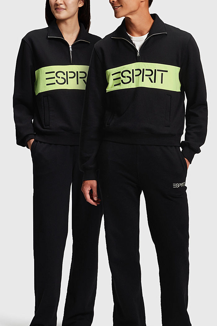 ESPRIT x Rest & Recreation 캡슐 컬렉션 집업 칼라 스웨트셔츠, BLACK, detail-asia image number 0