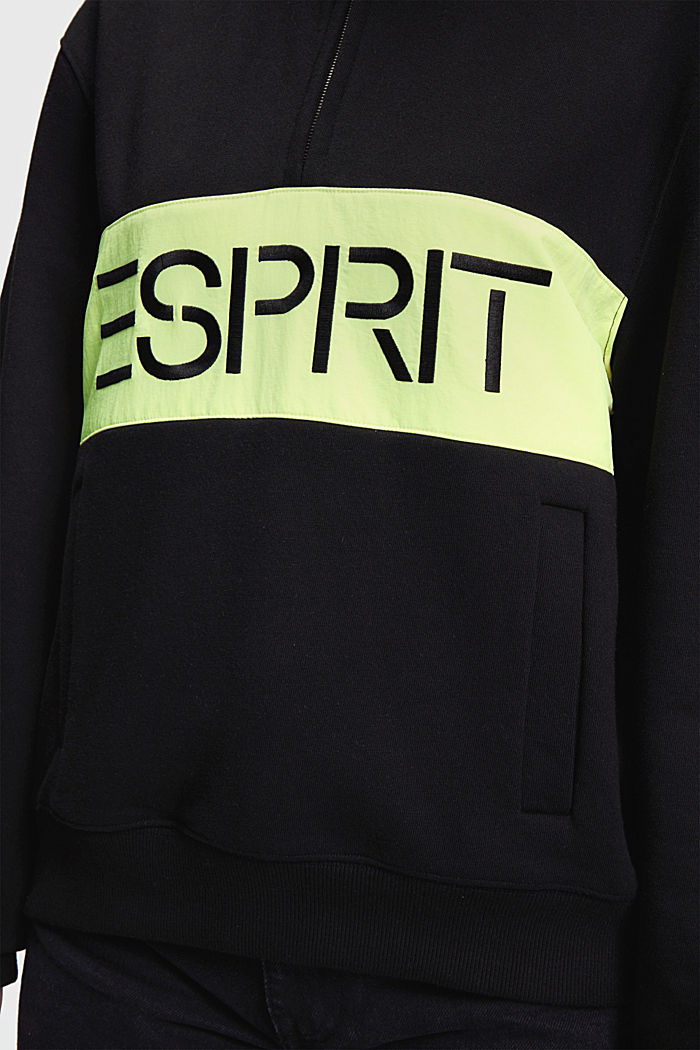 ESPRIT x Rest & Recreation Capsule 拉鏈衣領衛衣, BLACK, detail-asia image number 4