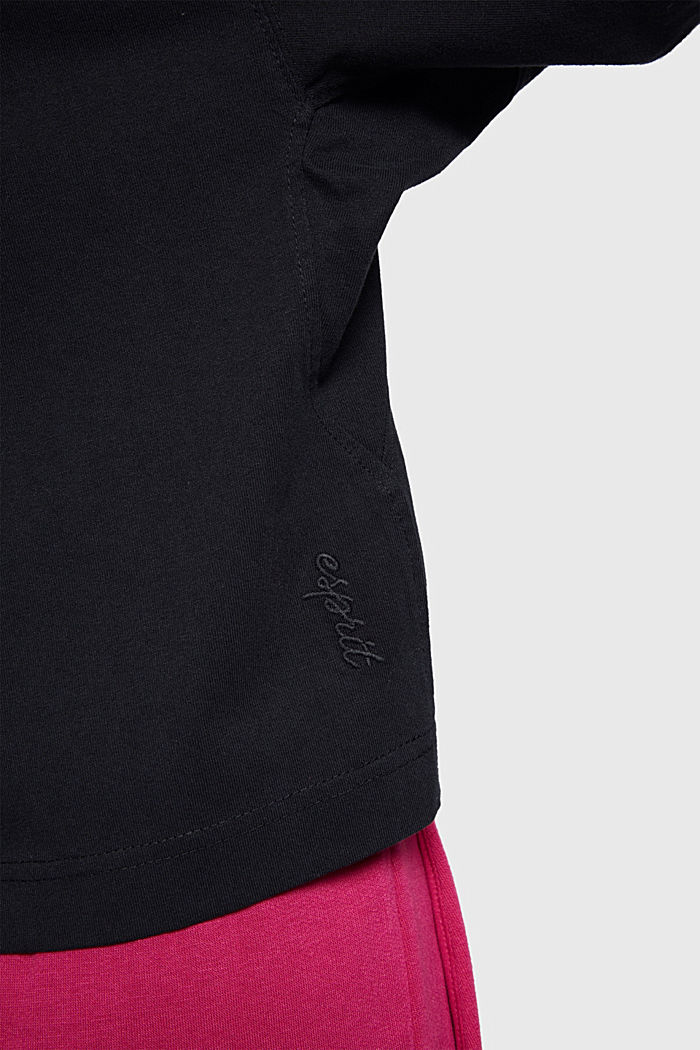 Color Dolphin Cropped T-shirt, BLACK, detail-asia image number 3