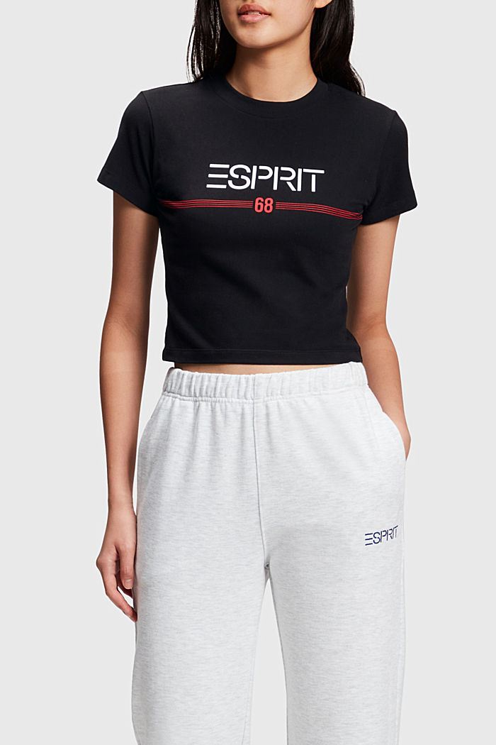 ESPRIT x Rest & Recreation 캡슐 컬렉션 크롭 티셔츠, BLACK, detail-asia image number 0
