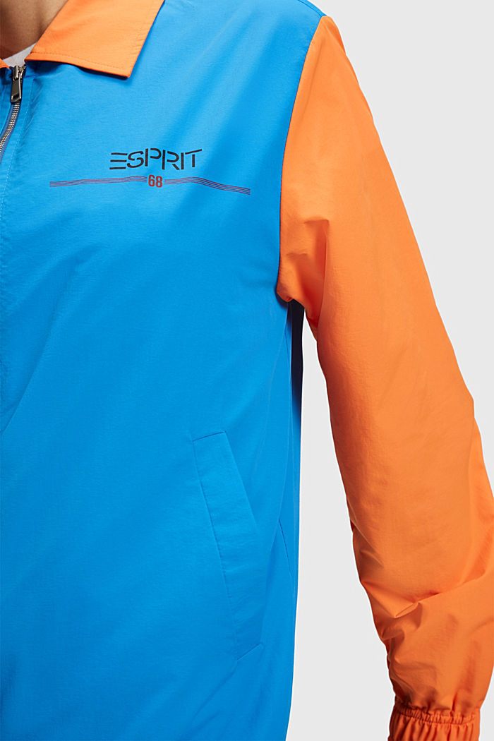 ESPRIT x Rest & Recreation Capsule Color Block Windbreaker Jacket, BLUE, detail image number 4