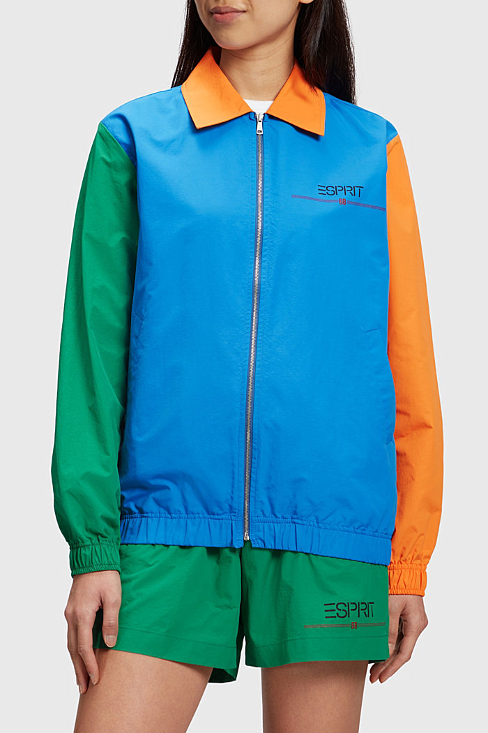 ESPRIT x Rest & Recreation Capsule Color Block Windbreaker Jacket, BLUE, detail-asia image number 2