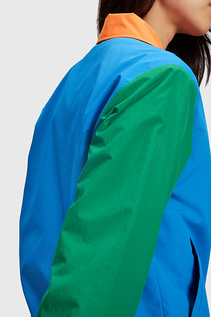ESPRIT x Rest & Recreation Capsule Color Block Windbreaker Jacket, BLUE, detail-asia image number 4