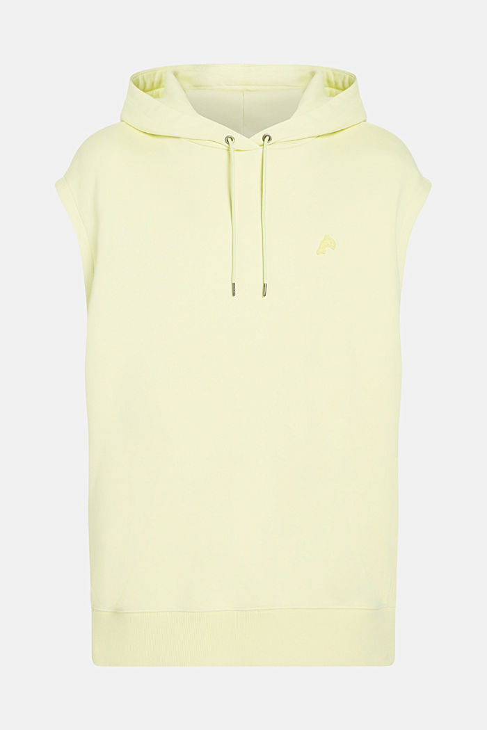 Color Dolphin Sleeveless Hoodie, PASTEL YELLOW, detail-asia image number 5