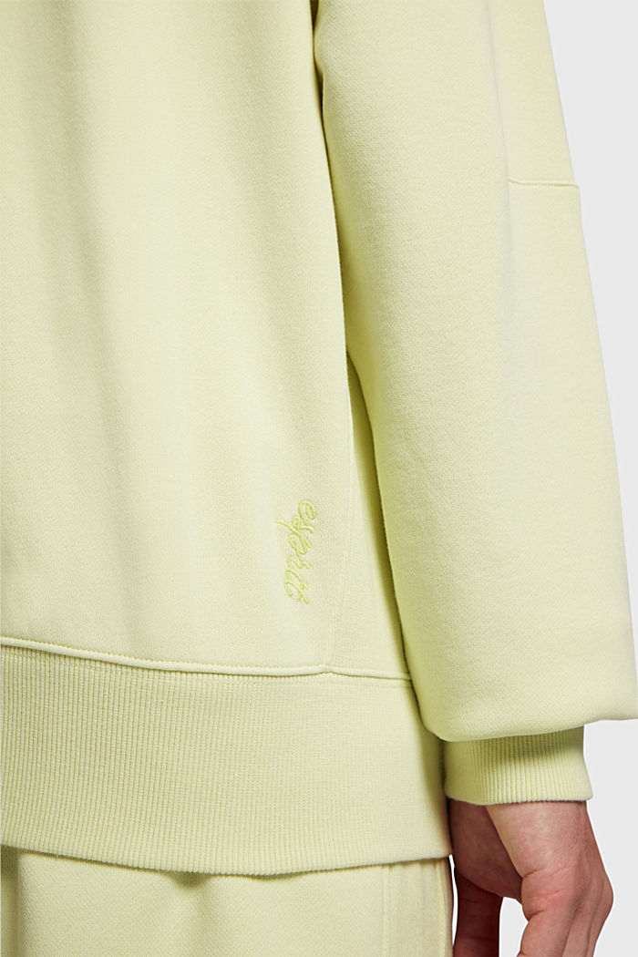 Color Dolphin Relaxed Fit Sweatshirt, PASTEL YELLOW, detail-asia image number 4
