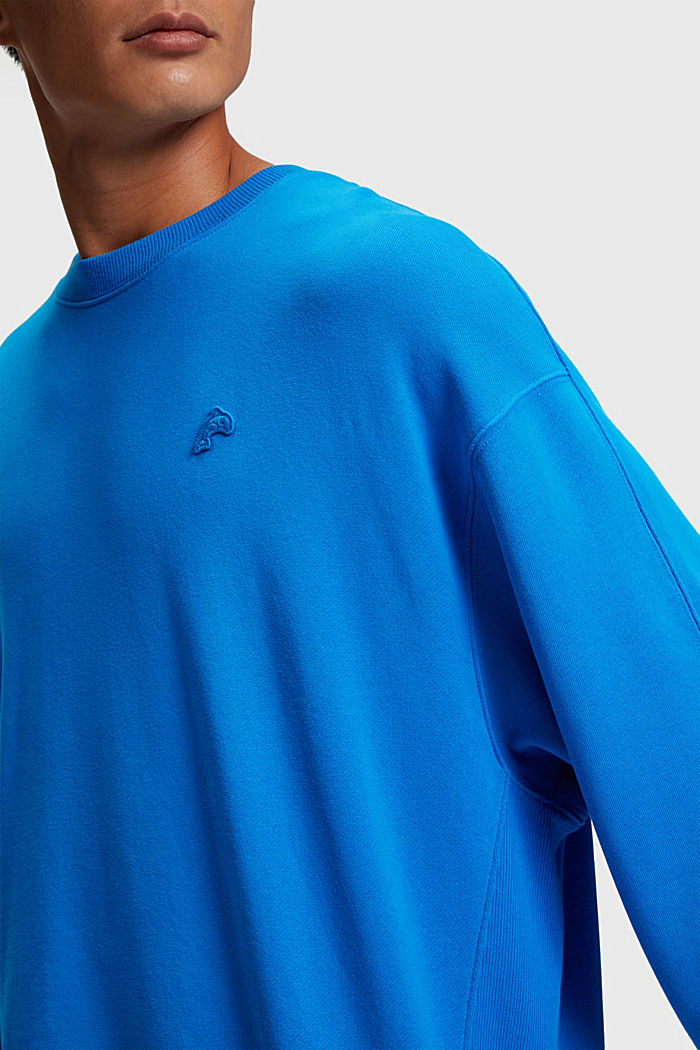 Sweatshirts, BLUE, detail-asia image number 3