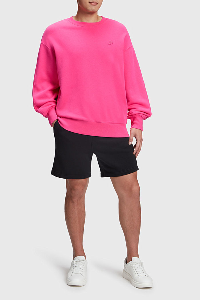 Color Dolphin Relaxed Fit Sweatshirt, PINK FUCHSIA, detail-asia image number 2
