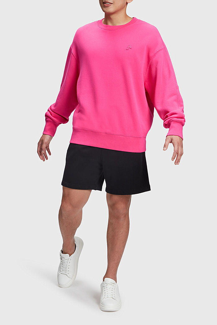 Color Dolphin Relaxed Fit Sweatshirt, PINK FUCHSIA, detail-asia image number 3