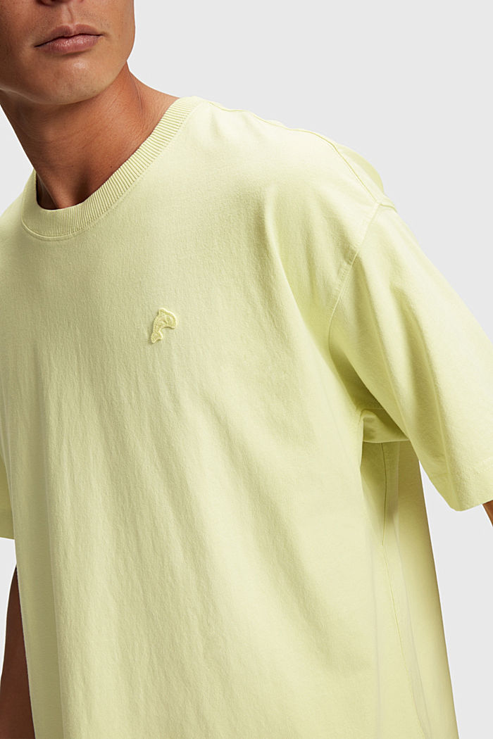Color Dolphin Relaxed Fit T-shirt, PASTEL YELLOW, detail-asia image number 3