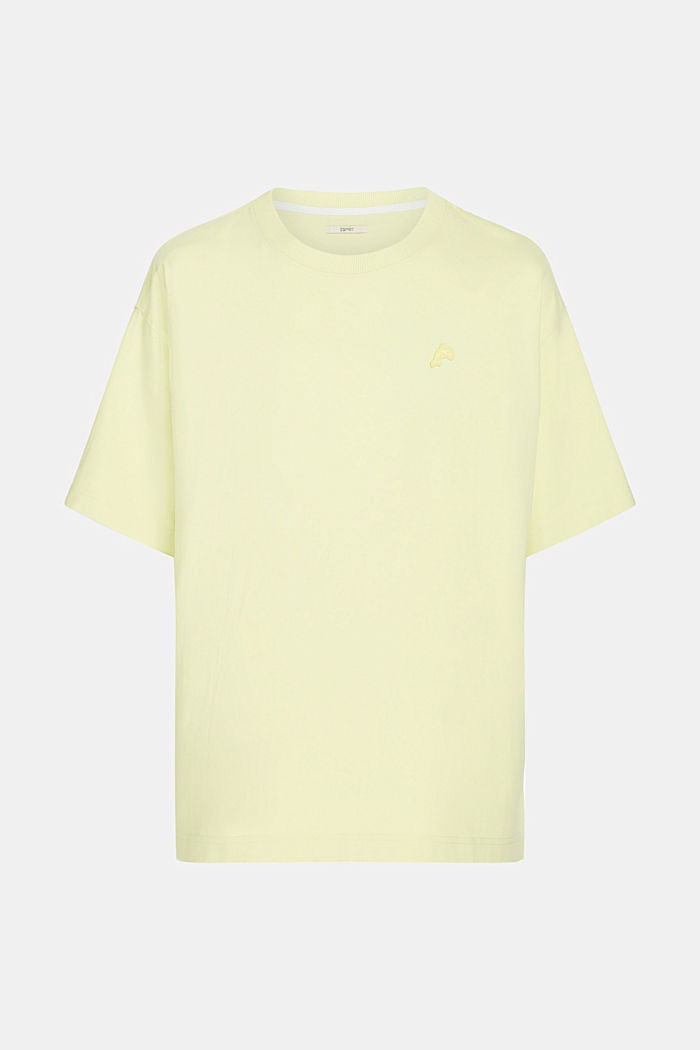 Color Dolphin Relaxed Fit T-shirt, PASTEL YELLOW, detail-asia image number 5