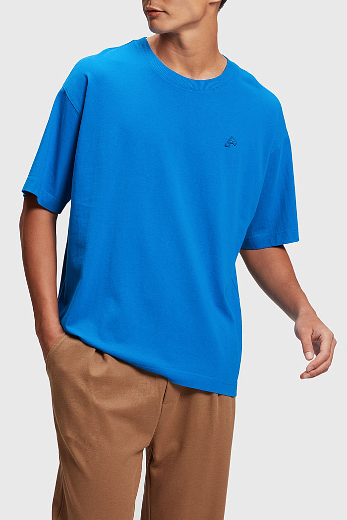 Color Dolphin Relaxed Fit T-shirt, BLUE, detail-asia image number 0