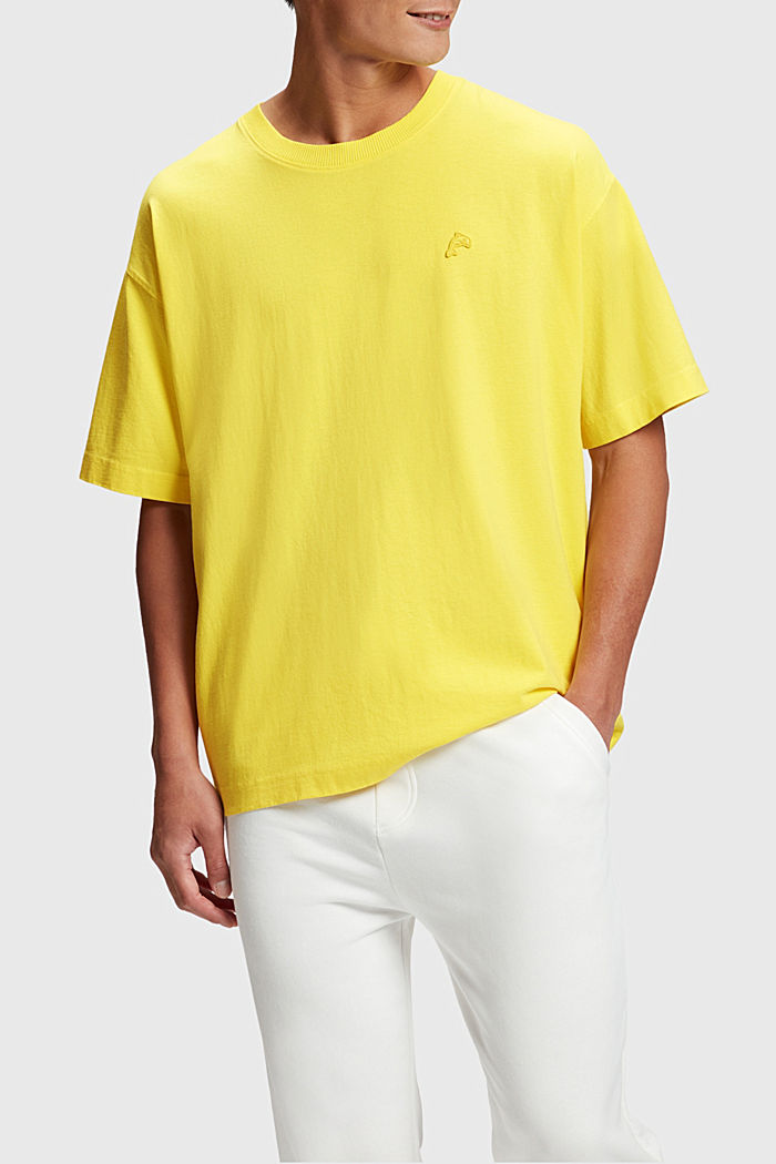 Color Dolphin Relaxed Fit T-shirt, YELLOW, detail-asia image number 0