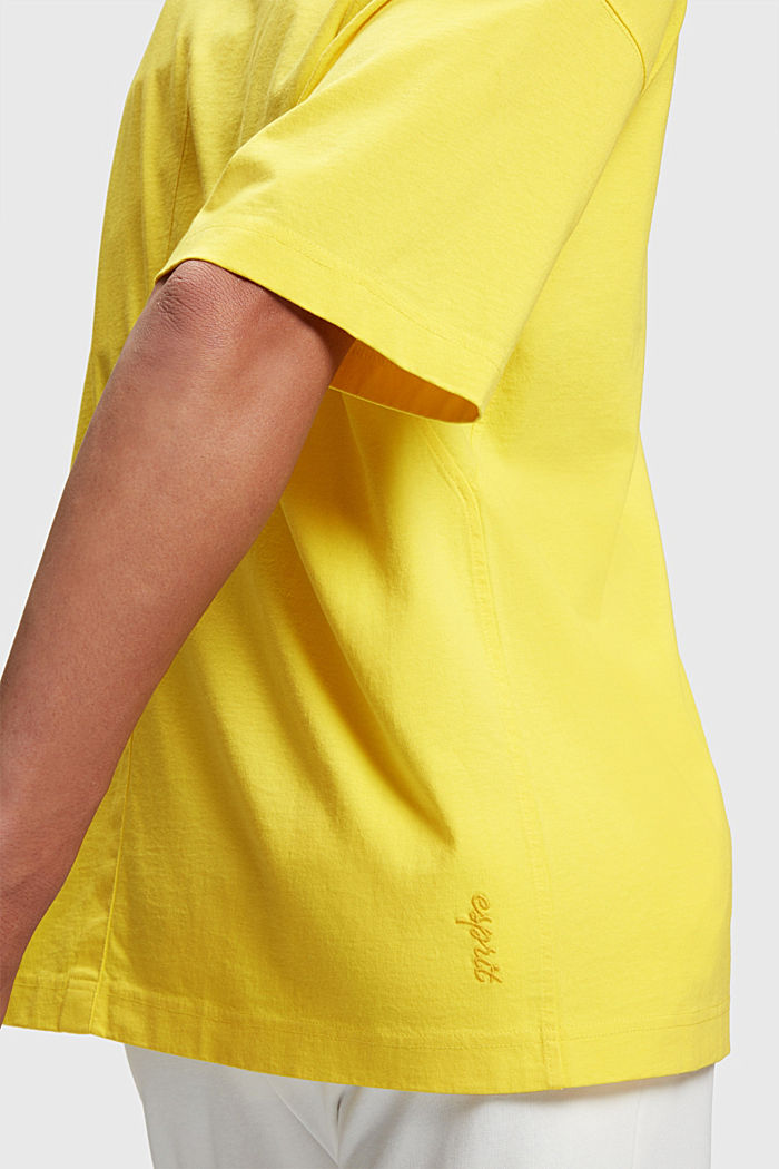 Color Dolphin Relaxed Fit T-shirt, YELLOW, detail-asia image number 3