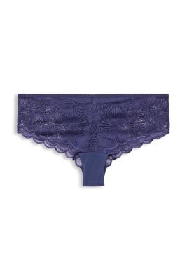 ESPRIT Shorty brésilien taille basse à motif en dentelle