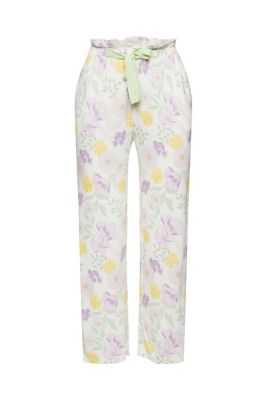 ESPRIT Pantalon de pyjama à motif floral, en LENZING™ ECOVERO™