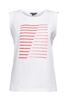 ESPRIT T-shirt à imprimé graphique, coton bio