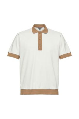 ESPRIT Polo en maille piquée de coton