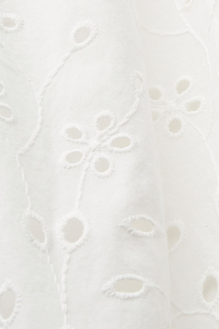 棉質蕾絲連衣裙, 白色, detail-asia image number 4