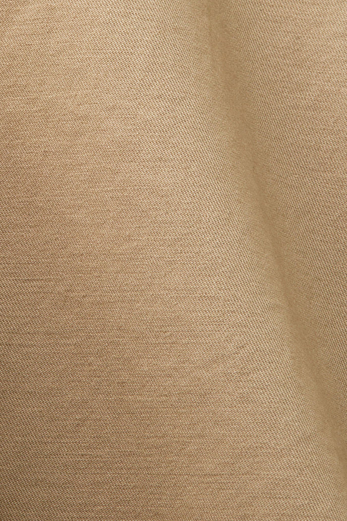 Cotton Twill Shorts, BEIGE, detail-asia image number 6